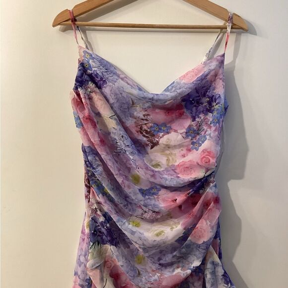 Hello Molly Enchanting Frill‎ Maxi Dress Purple - Picture 4 of 16